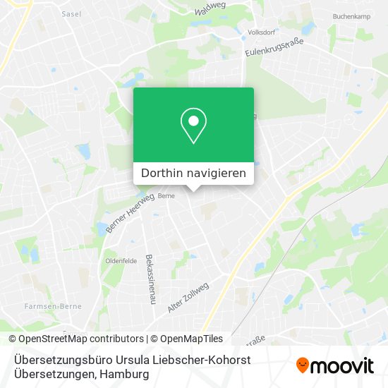 Übersetzungsbüro Ursula Liebscher-Kohorst Übersetzungen Karte