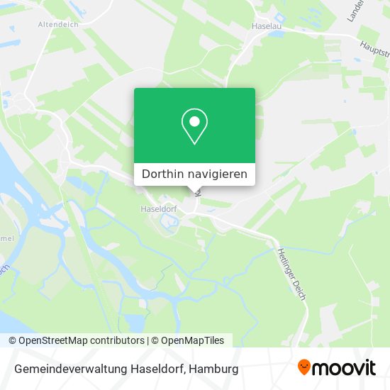 Gemeindeverwaltung Haseldorf Karte