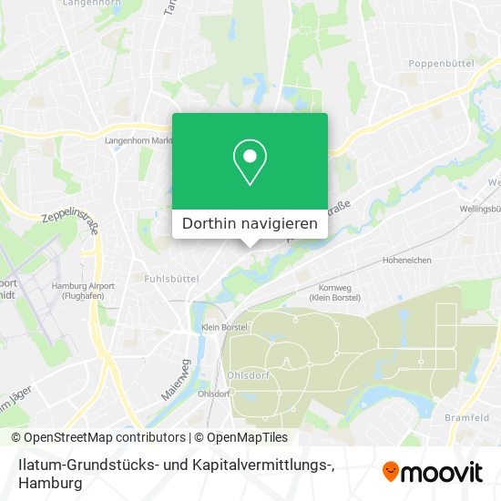 Ilatum-Grundstücks- und Kapitalvermittlungs- Karte