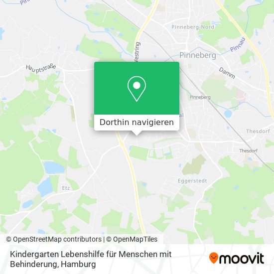 Kindergarten Lebenshilfe für Menschen mit Behinderung Karte