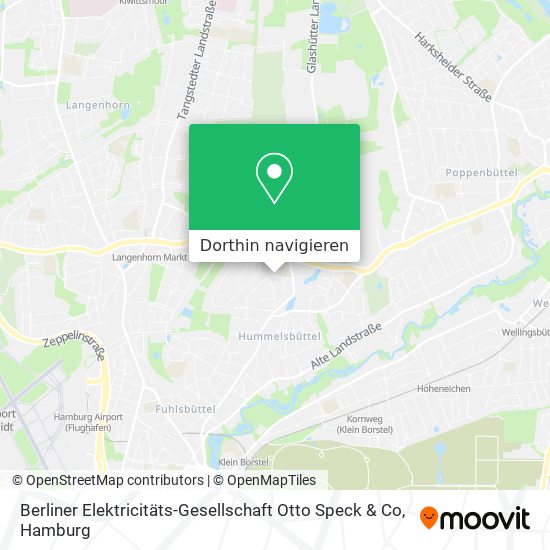 Berliner Elektricitäts-Gesellschaft Otto Speck & Co Karte