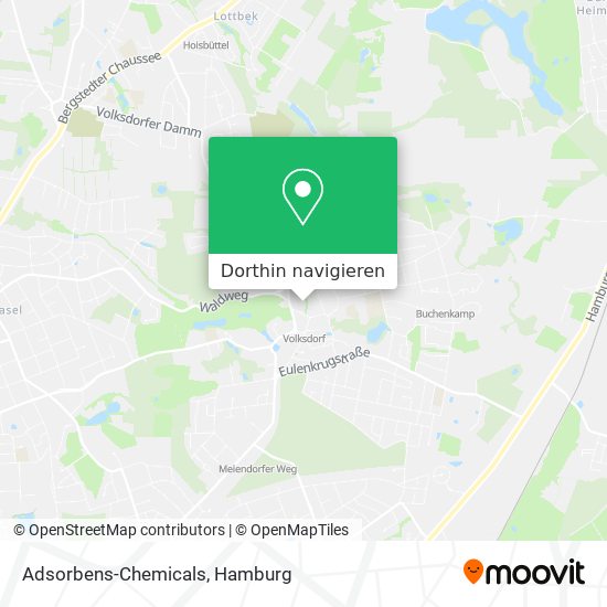 Adsorbens-Chemicals Karte