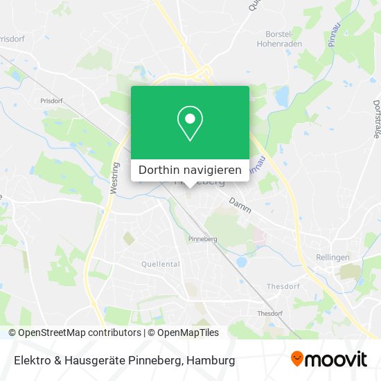 Elektro & Hausgeräte Pinneberg Karte