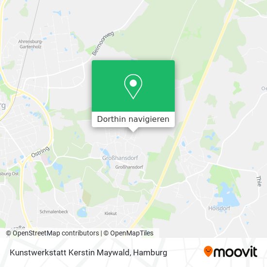 Kunstwerkstatt Kerstin Maywald Karte