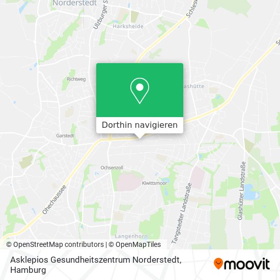 Asklepios Gesundheitszentrum Norderstedt Karte