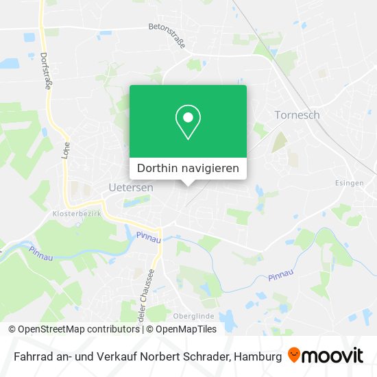 Fahrrad an- und Verkauf Norbert Schrader Karte