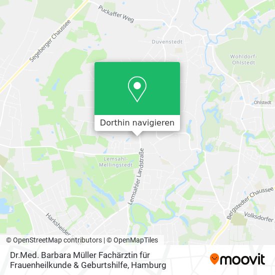 Dr.Med. Barbara Müller Fachärztin für Frauenheilkunde & Geburtshilfe Karte