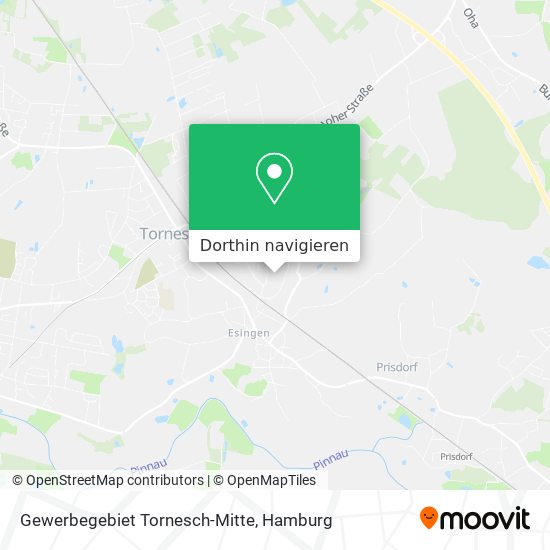 Gewerbegebiet Tornesch-Mitte Karte