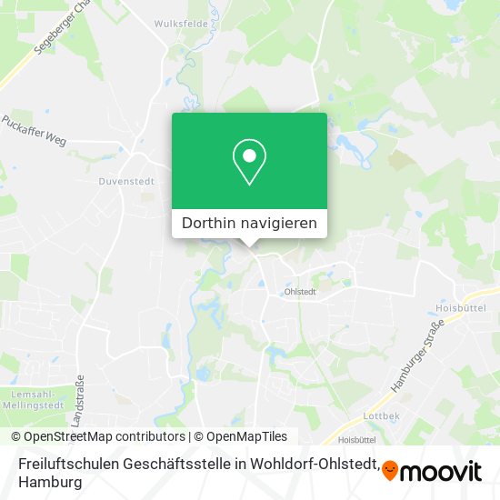 Freiluftschulen Geschäftsstelle in Wohldorf-Ohlstedt Karte