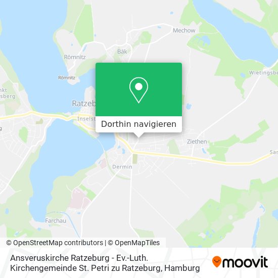 Ansveruskirche Ratzeburg - Ev.-Luth. Kirchengemeinde St. Petri zu Ratzeburg Karte