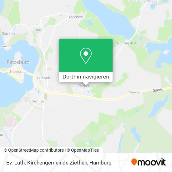 Ev.-Luth. Kirchengemeinde Ziethen Karte