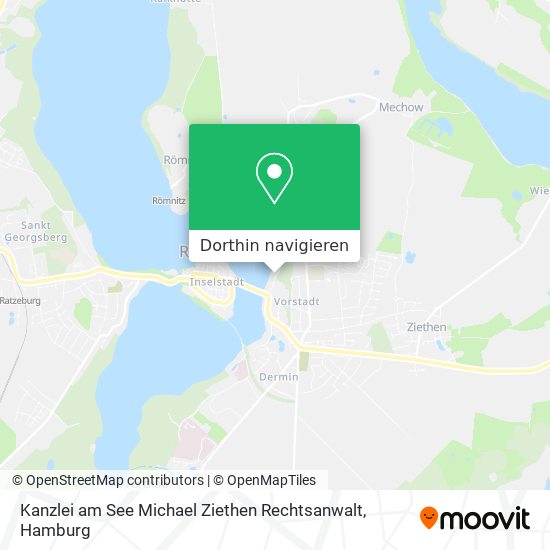 Kanzlei am See Michael Ziethen Rechtsanwalt Karte