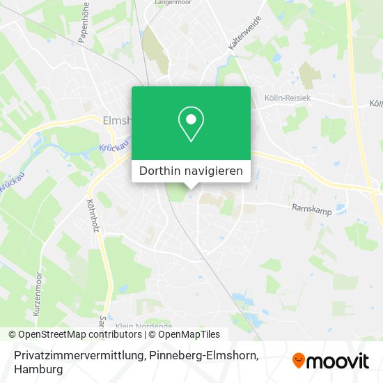 Privatzimmervermittlung, Pinneberg-Elmshorn Karte