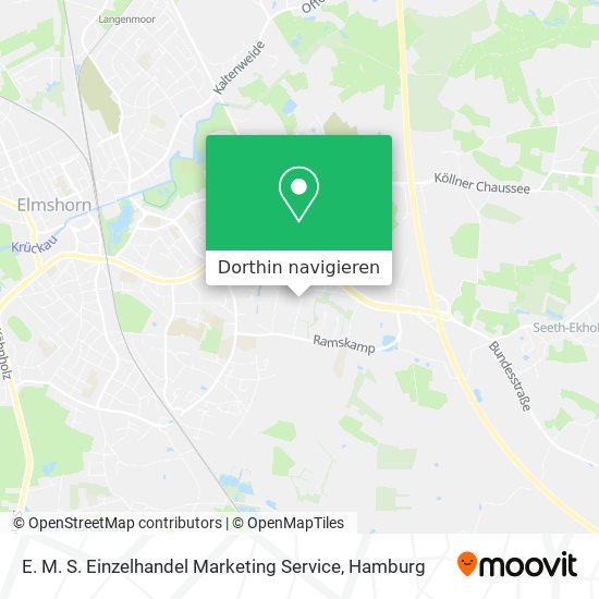 E. M. S. Einzelhandel Marketing Service Karte