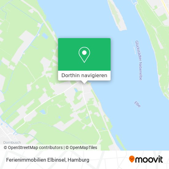 Ferienimmobilien Elbinsel Karte