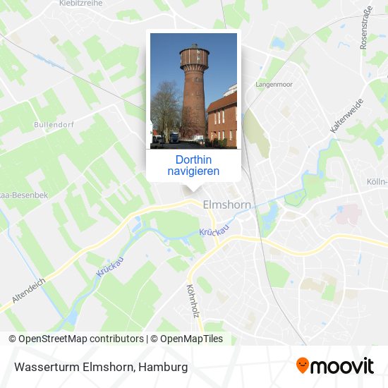 Wasserturm Elmshorn Karte