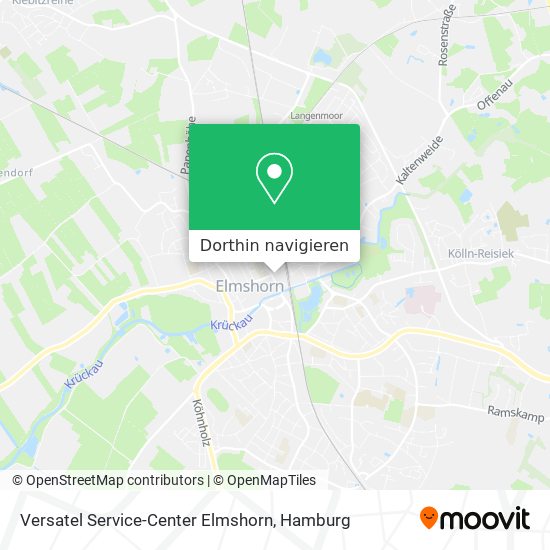 Versatel Service-Center Elmshorn Karte