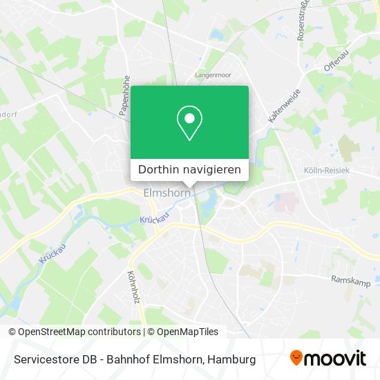 Servicestore DB - Bahnhof Elmshorn Karte