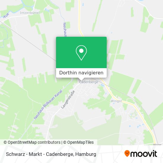 Schwarz - Markt - Cadenberge Karte