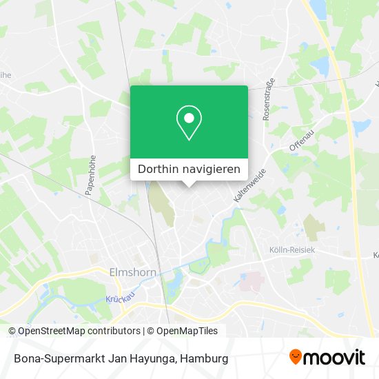 Bona-Supermarkt Jan Hayunga Karte