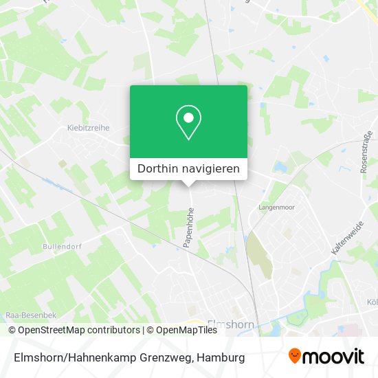 Elmshorn/Hahnenkamp Grenzweg Karte