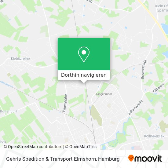 Gehrls Spedition & Transport Elmshorn Karte