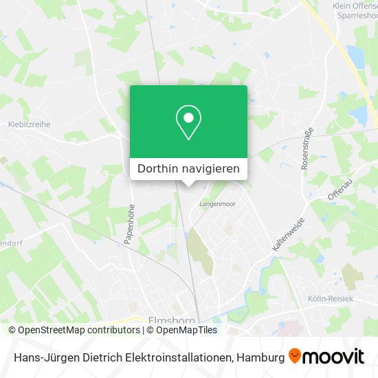 Hans-Jürgen Dietrich Elektroinstallationen Karte