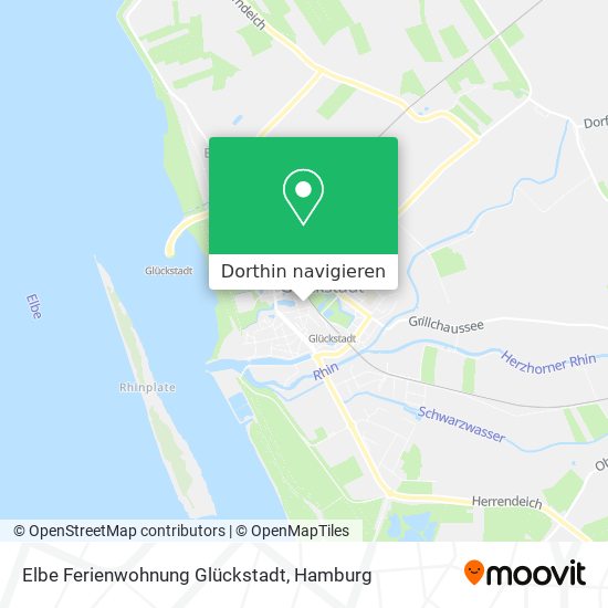 Elbe Ferienwohnung Glückstadt Karte