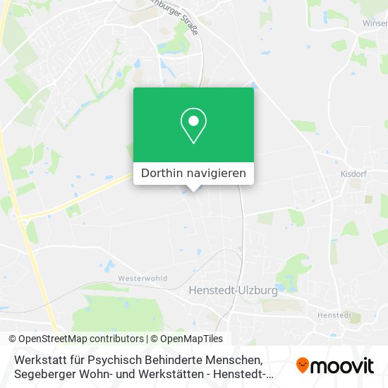 Werkstatt für Psychisch Behinderte Menschen, Segeberger Wohn- und Werkstätten - Henstedt-Ulzburg Karte