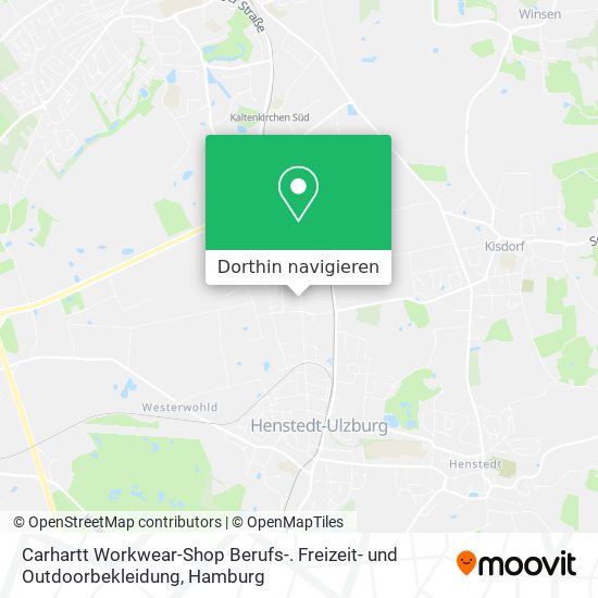Carhartt Workwear-Shop Berufs-. Freizeit- und Outdoorbekleidung Karte