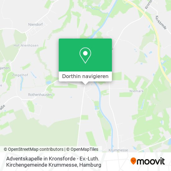 Adventskapelle in Kronsforde - Ev.-Luth. Kirchengemeinde Krummesse Karte