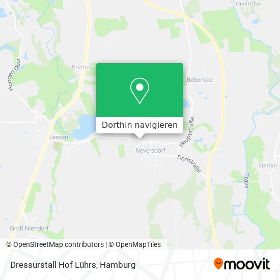 Dressurstall Hof Lührs Karte