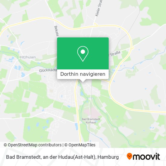 Bad Bramstedt, an der Hudau(Ast-Halt) Karte