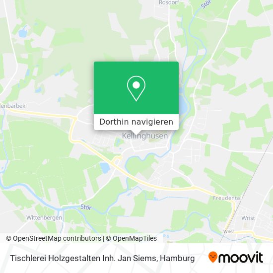 Tischlerei Holzgestalten Inh. Jan Siems Karte