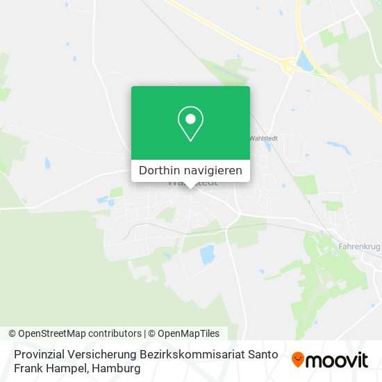 Provinzial Versicherung Bezirkskommisariat Santo Frank Hampel Karte