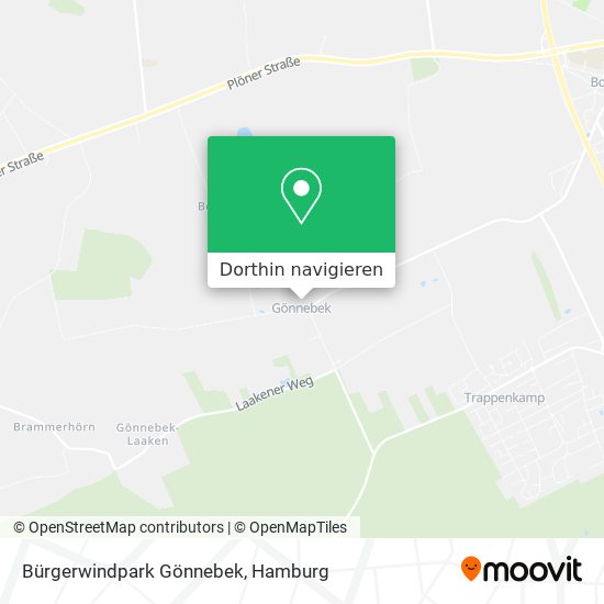 Bürgerwindpark Gönnebek Karte