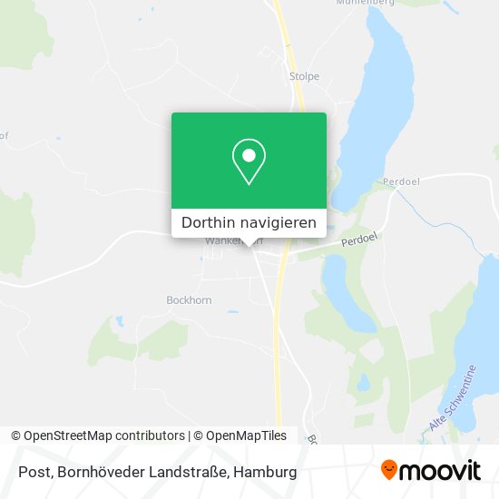 Post, Bornhöveder Landstraße Karte