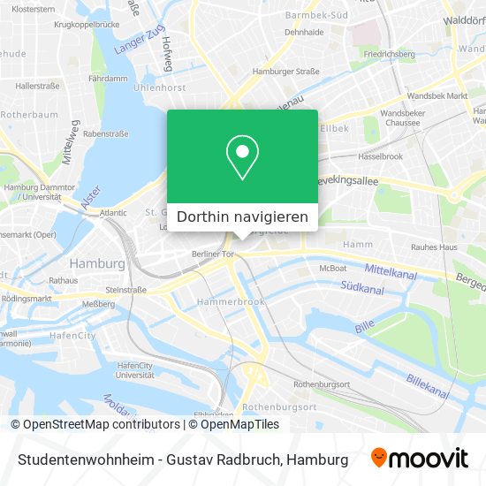 Studentenwohnheim - Gustav Radbruch Karte