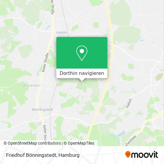 Friedhof Bönningstedt Karte