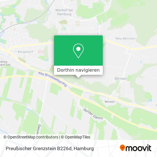 Preußischer Grenzstein B226d Karte