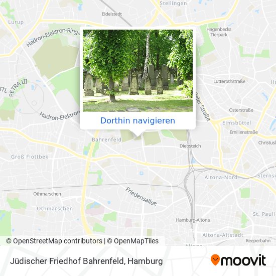 Jüdischer Friedhof Bahrenfeld Karte