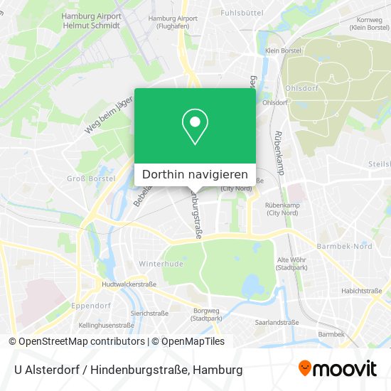 U Alsterdorf / Hindenburgstraße Karte