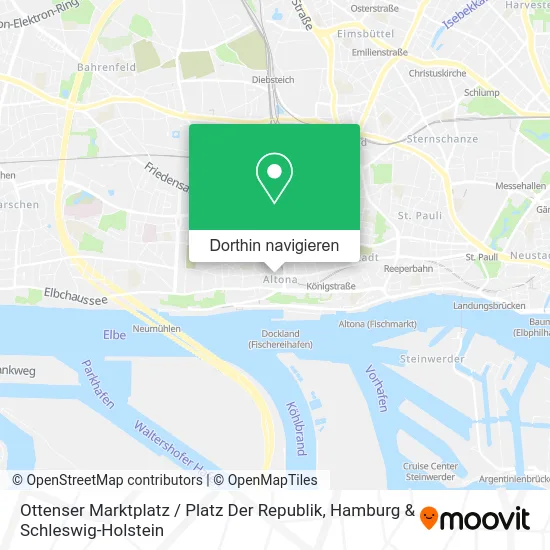 Ottenser Marktplatz / Platz Der Republik Karte