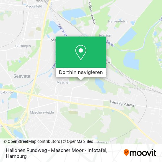 Hallonen Rundweg - Mascher Moor - Infotafel Karte