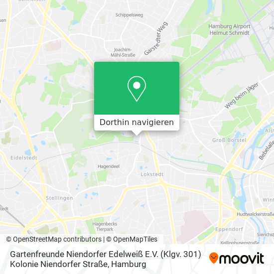 Gartenfreunde Niendorfer Edelweiß E.V. (Klgv. 301) Kolonie Niendorfer Straße Karte