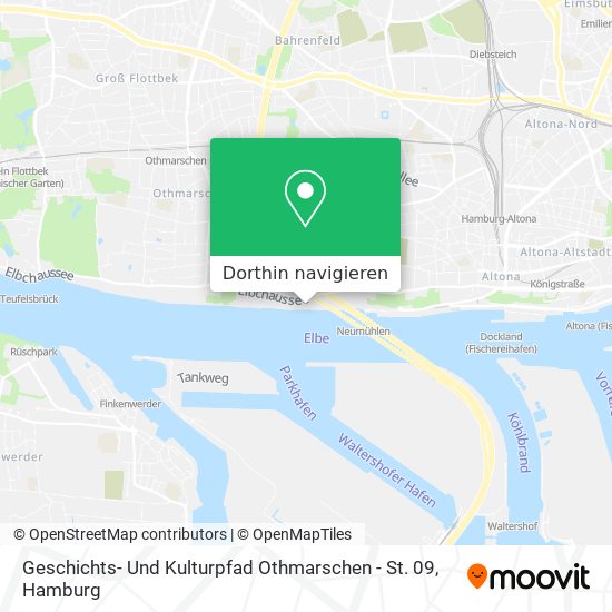 Geschichts- Und Kulturpfad Othmarschen - St. 09 Karte