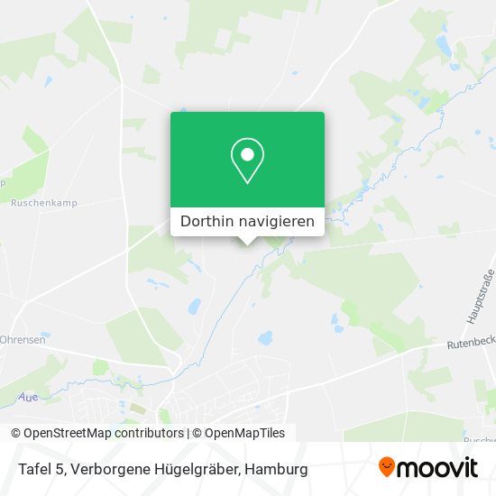 Tafel 5, Verborgene Hügelgräber Karte