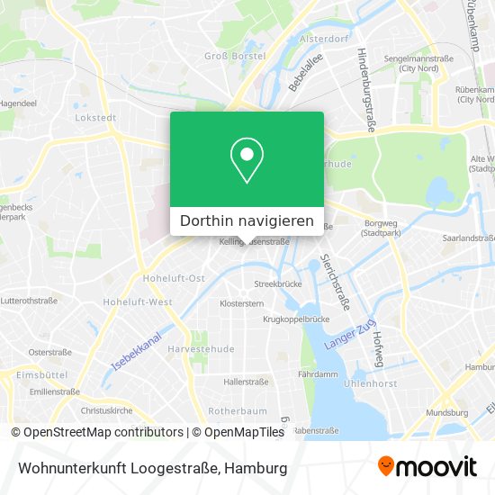 Wohnunterkunft Loogestraße Karte