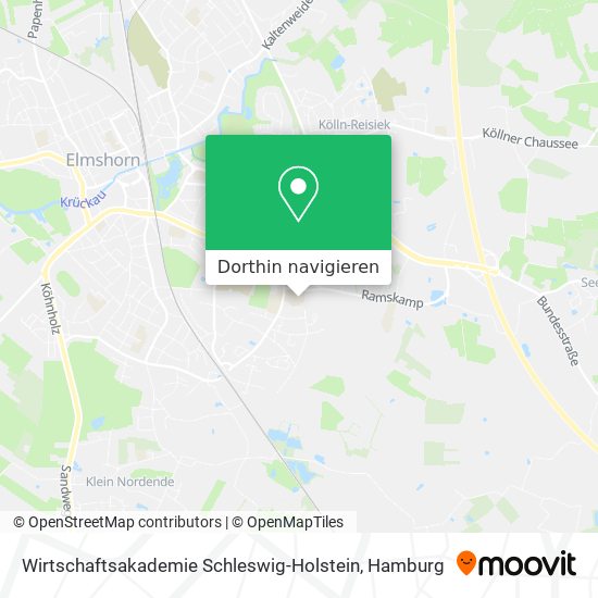 Wirtschaftsakademie Schleswig-Holstein Karte