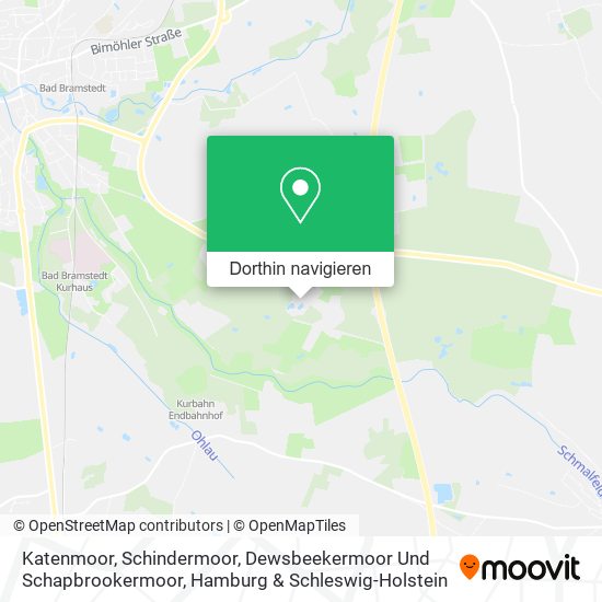 Katenmoor, Schindermoor, Dewsbeekermoor Und Schapbrookermoor Karte